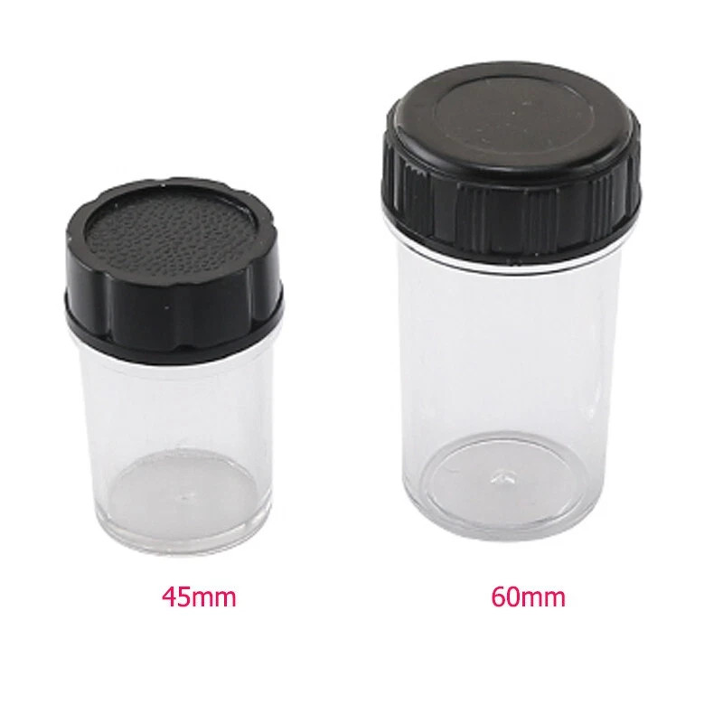 185/195mm Microscope Objective Lens Plastic Box Protective Case RMS Thread 4PCS