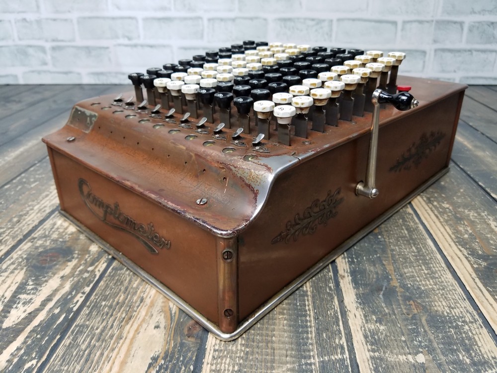 Antique Felt & Tarrant Mfg Chicago Comptometer Adding Calculator Machine **READ*