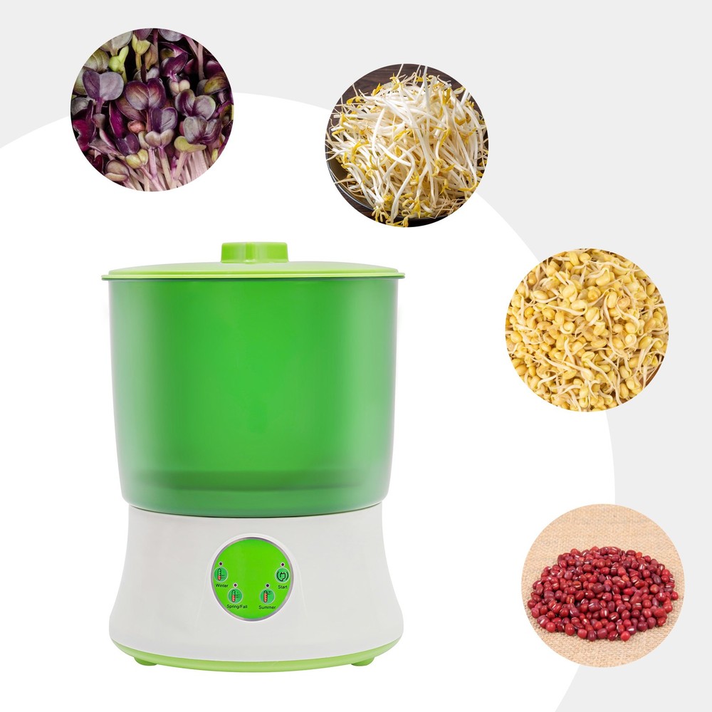 2 Layer Multifunctional Bean Sprout Maker Automatic Seed Sprouter Machine 110V