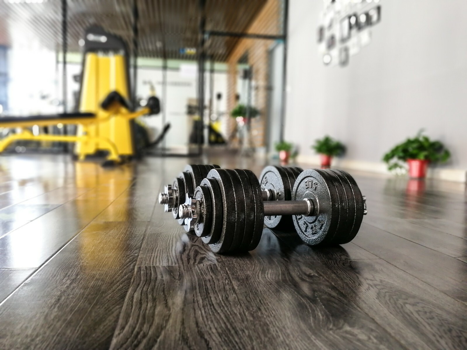 TELK Adjustable Dumbbells Cast Iron Weight Available for 45, 65, 105 and 200 LBS