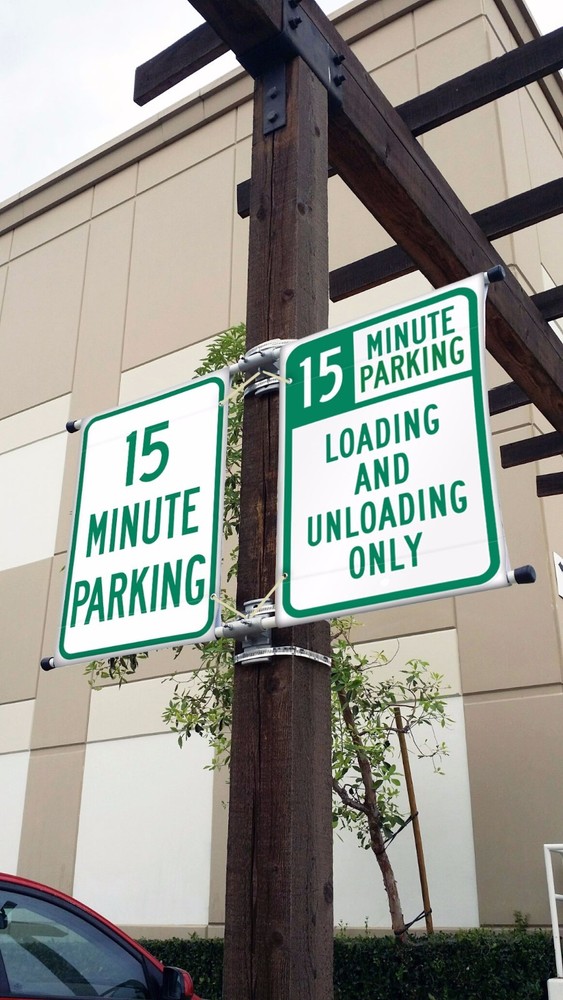 Double Sided Street Pole Banner 24" -Hardware Only