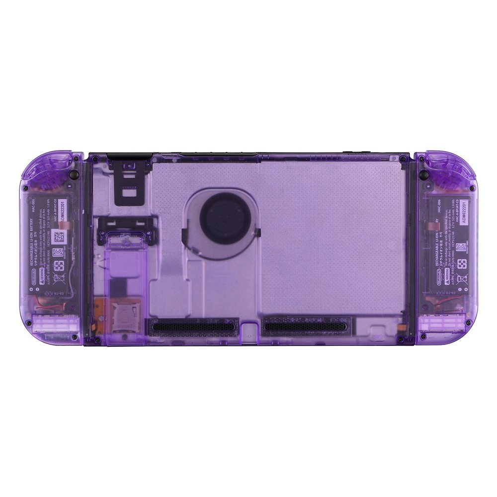 Clear Atomic Purple Full Set Housing Shell Case With Buttons for Nintendo Switch