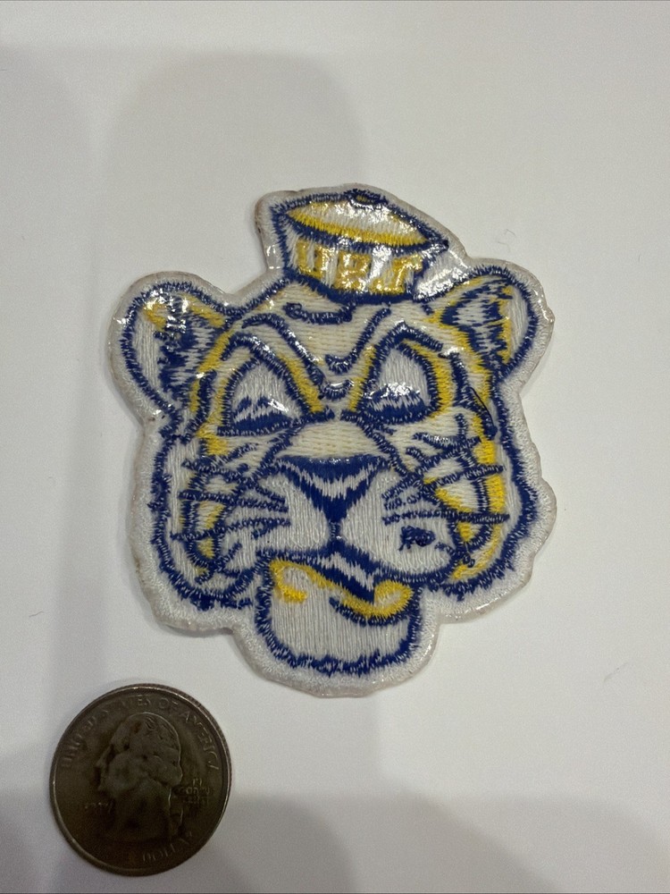 LSU TIGERS IRON ON PATCH 3”x 2.75” Old Style School Patch