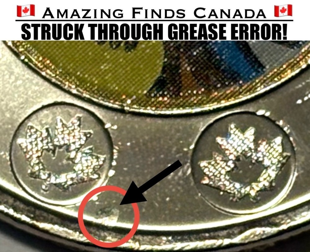 *MANY ERRORS* 2025 Canada $2 Dollar Toonie DAPHNE ODJIG COLOUR! MANY ERRORS! UNC