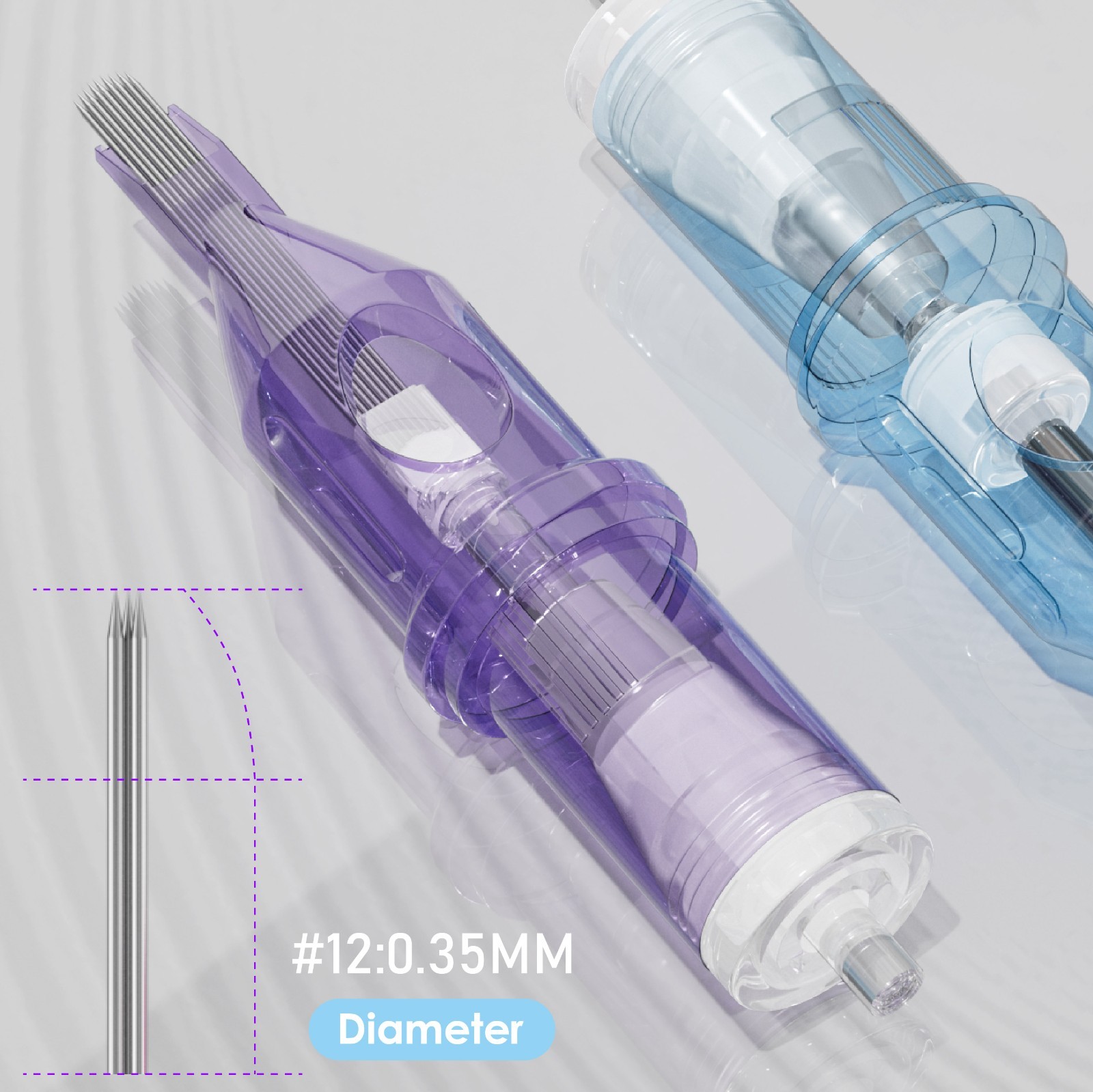 20-50Pcs Mixed Professional Sterile Tattoo Needle Cartridges Size RL RM RS M1