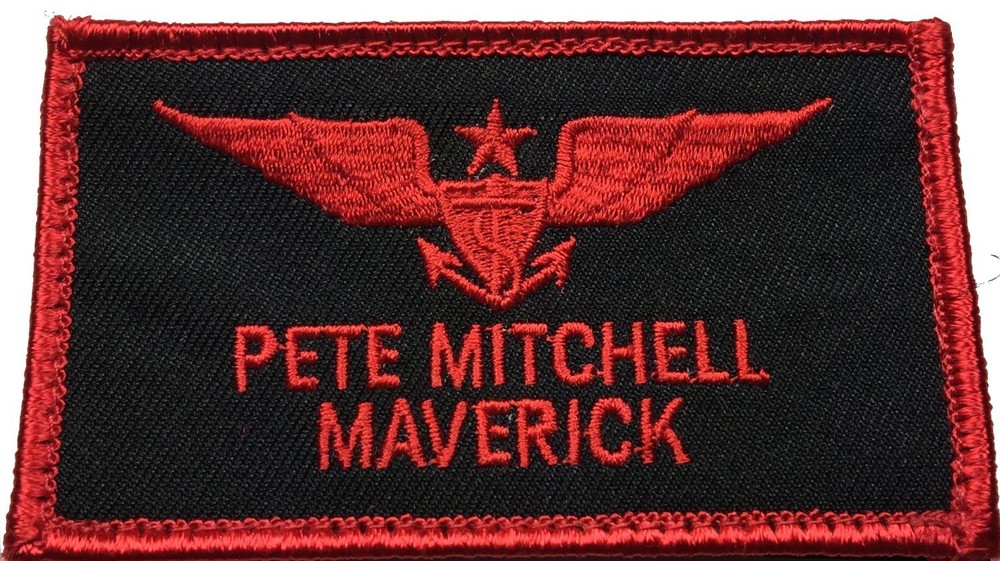 Pete Mitchell NAME TAG 3.5 INCH HOOOK NAVY PATCH