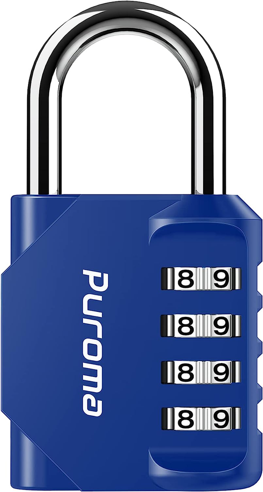 1 Pack Combination Lock 4 Digit Locker Lock Outdoor Waterproof Padlock for Schoo