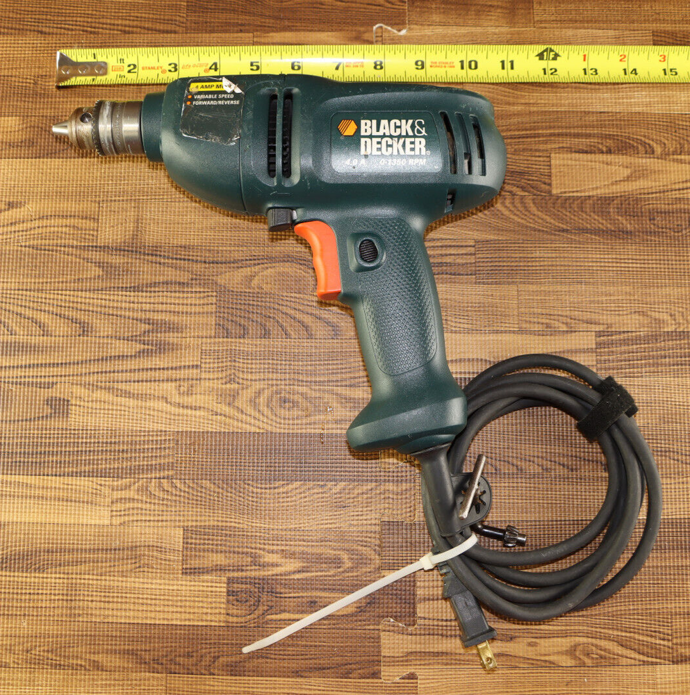 BLACK & DECKER DR200 Corded Drill 4A Amp