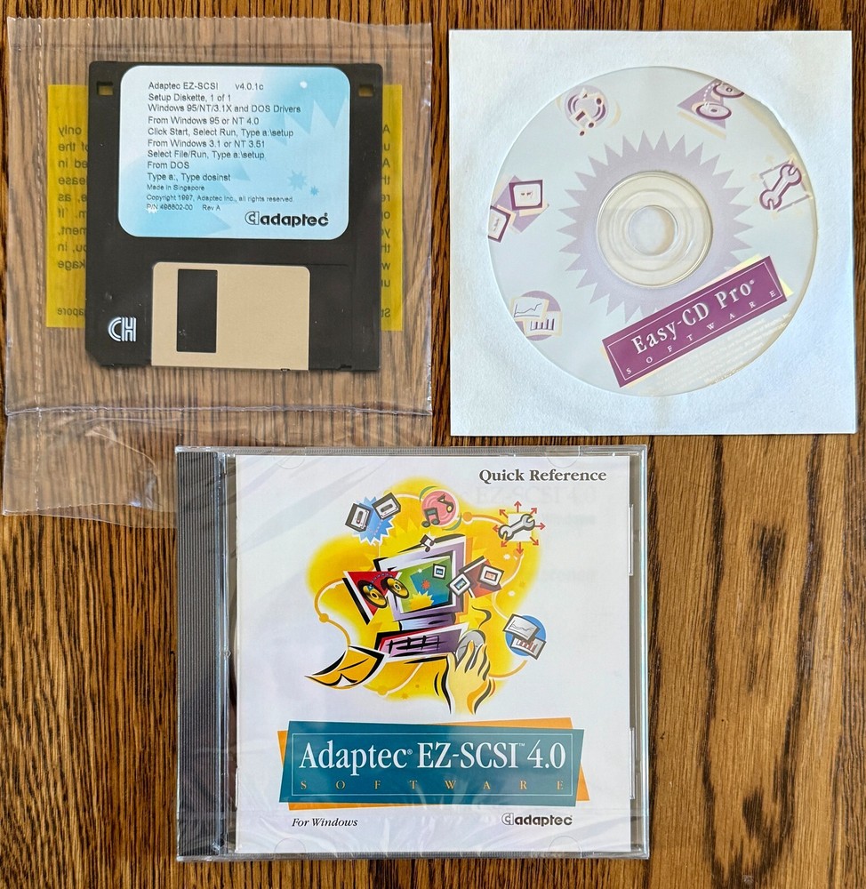 Adapted EZ-SCSI 4.0 Software For Windows Quick Reference  + Floppy + CD