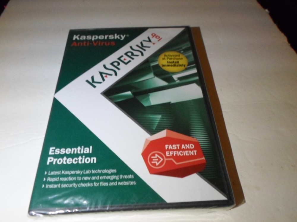 KASPERSKEY Lab Anti-Virus Protection PC Computer Security Software NEW Sealed
