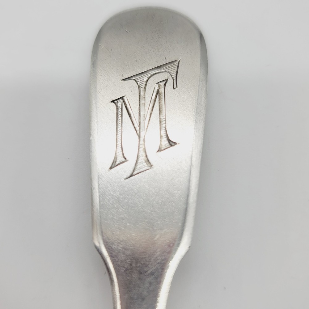 Antique Russian 84 Sterling Silver Tablespoon Monogram Tableware Flatware