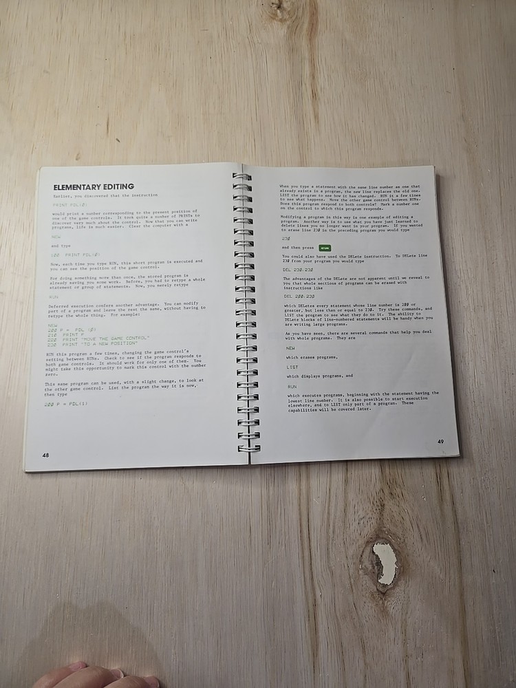 Vintage The Applesoft Tutorial Book