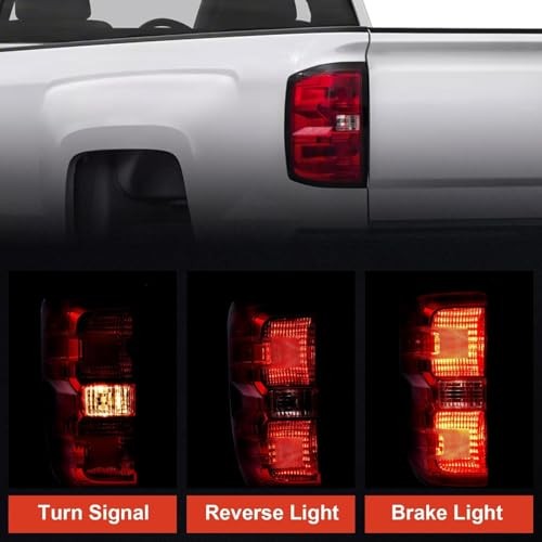 Tail Light Compatible With 2014-2019 Chevy Silverado 1500 2500 HD GMC Left