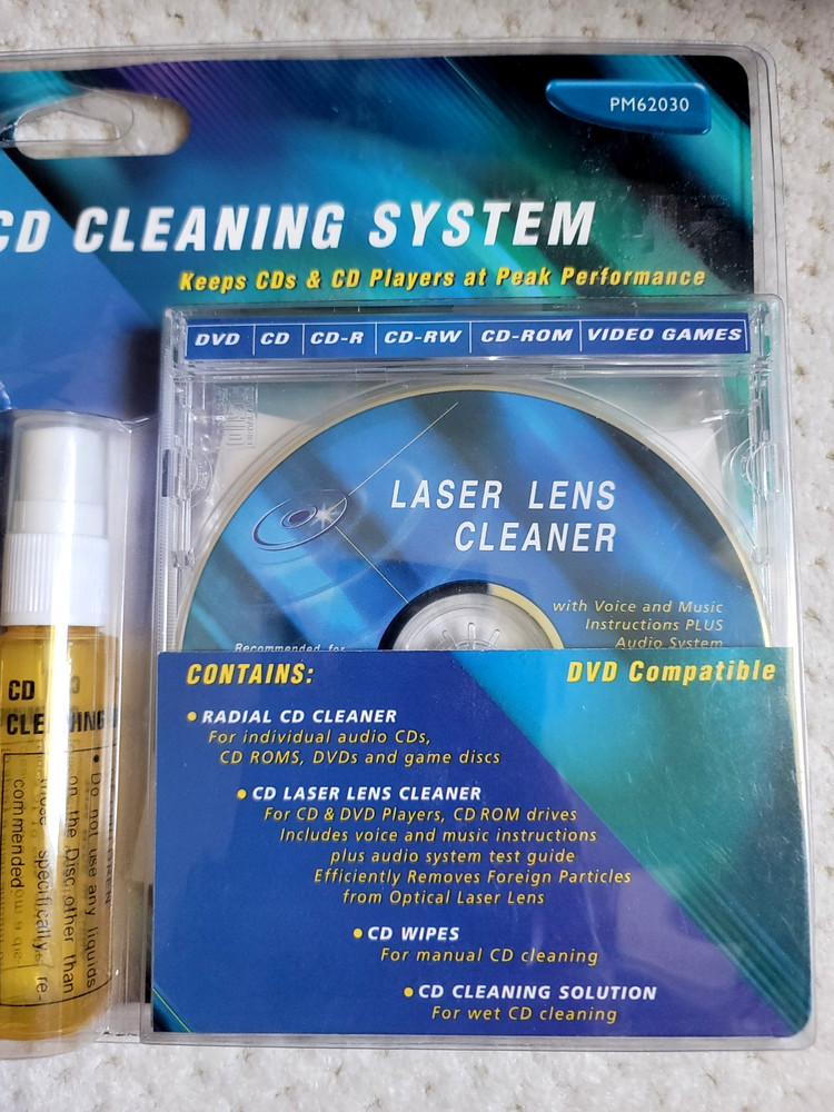 NEW SEALED Philips Magnavox Performax Complete CD Cleaning System PM62030