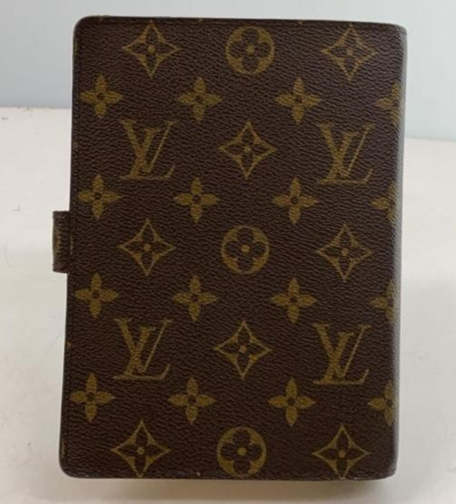 Authentic Louis Vuitton Agenda MM R20105 Monogram 6-Ring Planner Cover
