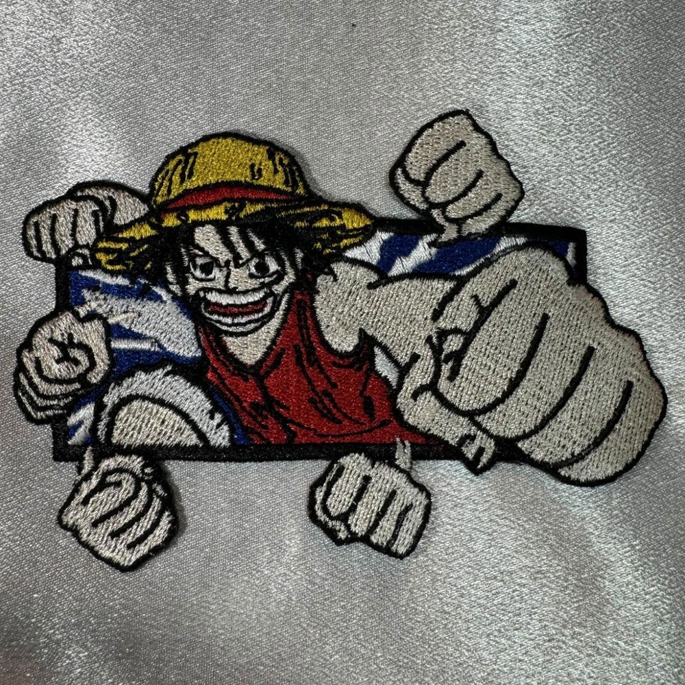 Luffy Multi Punch Iron On Embroidery Patch