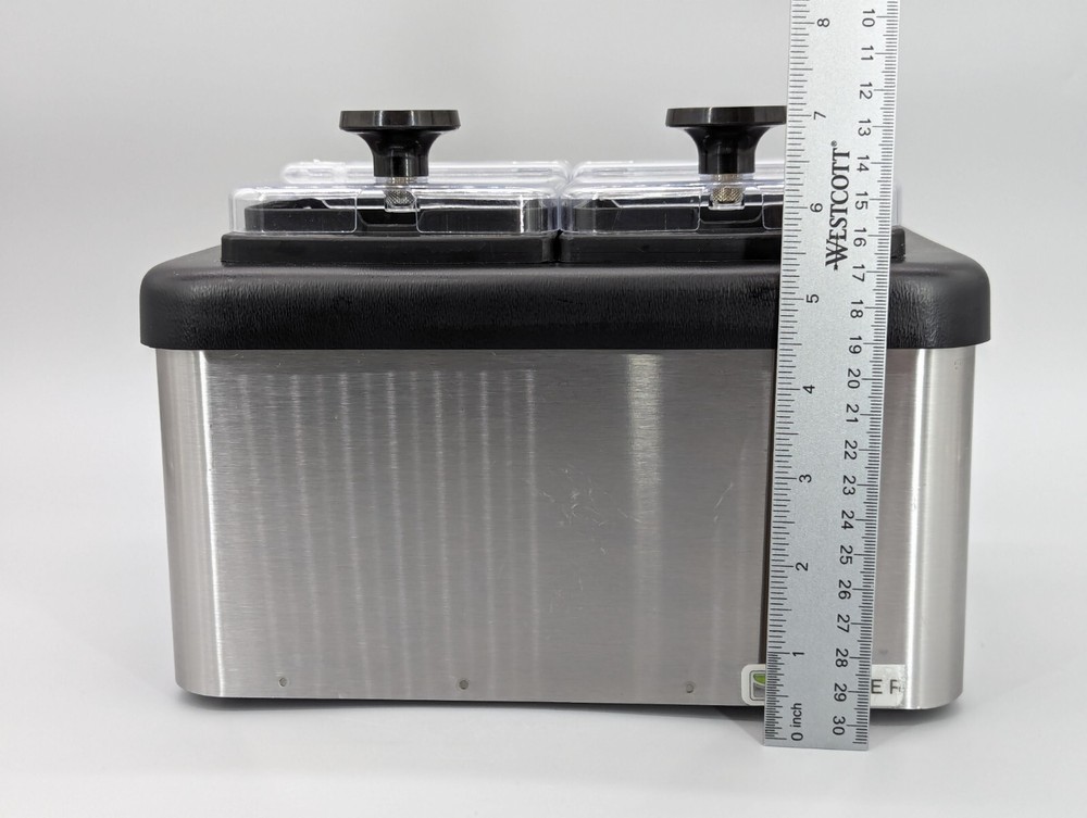 Server Products 5" Countertop MB-2 Mini Cold Station 2 Compartment Condiments