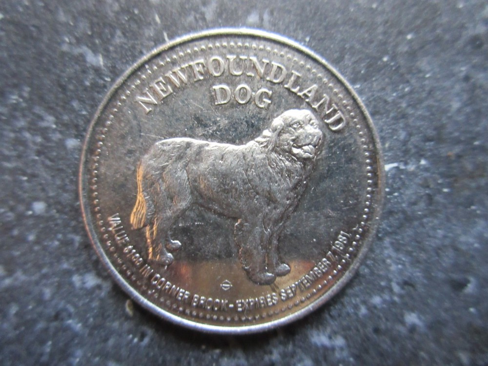 1981 Corner Brook Newfoundland Dog Dollar