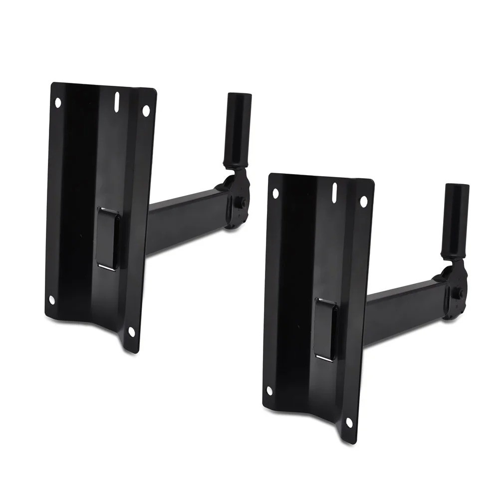 Dual Universal Adjustable Wall Mount Speaker Bracket Stands with Angle
