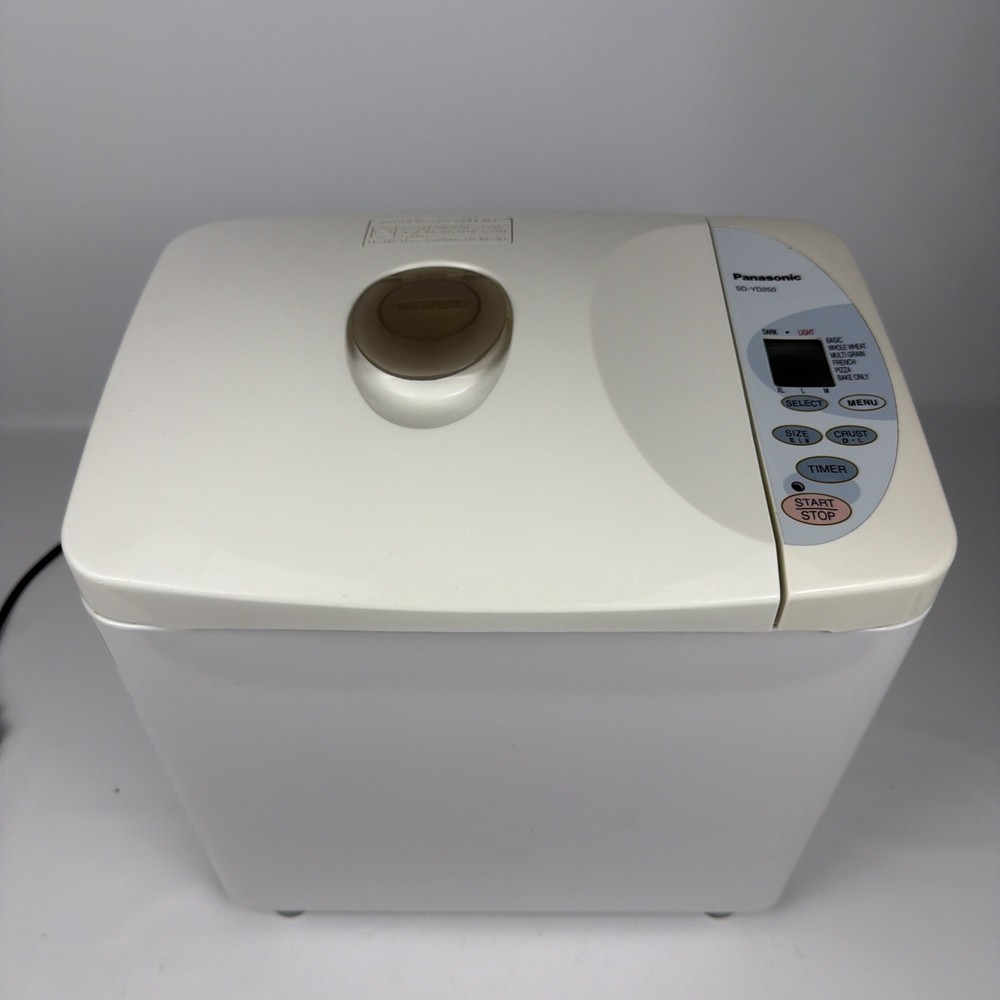 Panasonic SD-YD250 Bread Maker – Bread Pan & Paddle – Powers On – AS IS