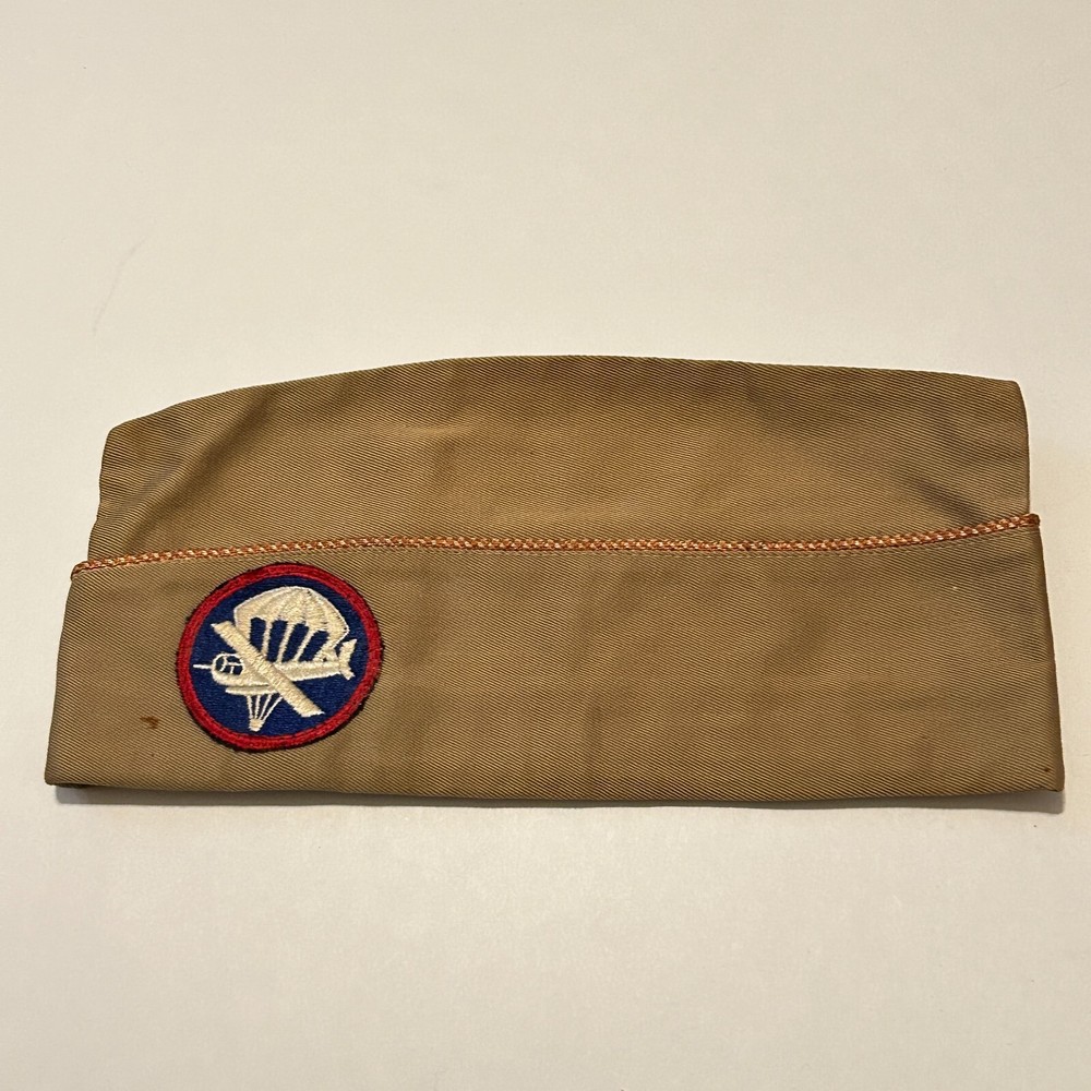 WWII Airborne Glider Garrison Cap Paratrooper Patch Insignia Parachute Hat Orang