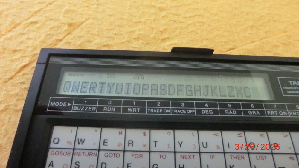 VINTAGE TANDY PC-6 BASIC Pocket Computer