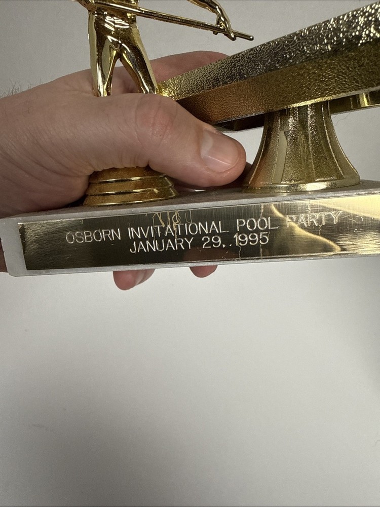 Vintage Pool Trophy Billiards Trophy