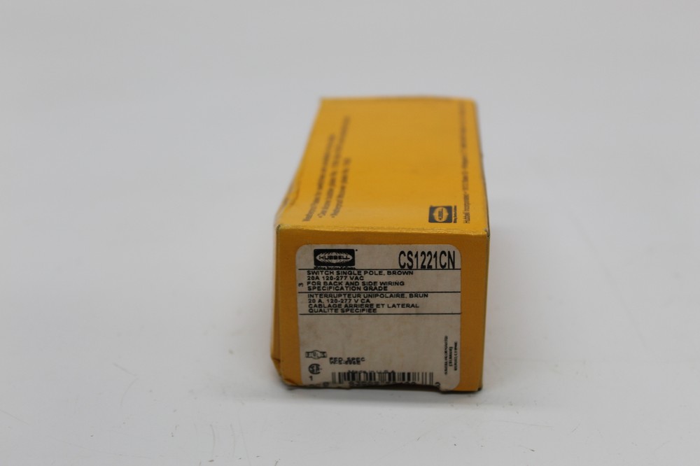 HUBBELL CS1221CN SWITCH BROWN NSMP