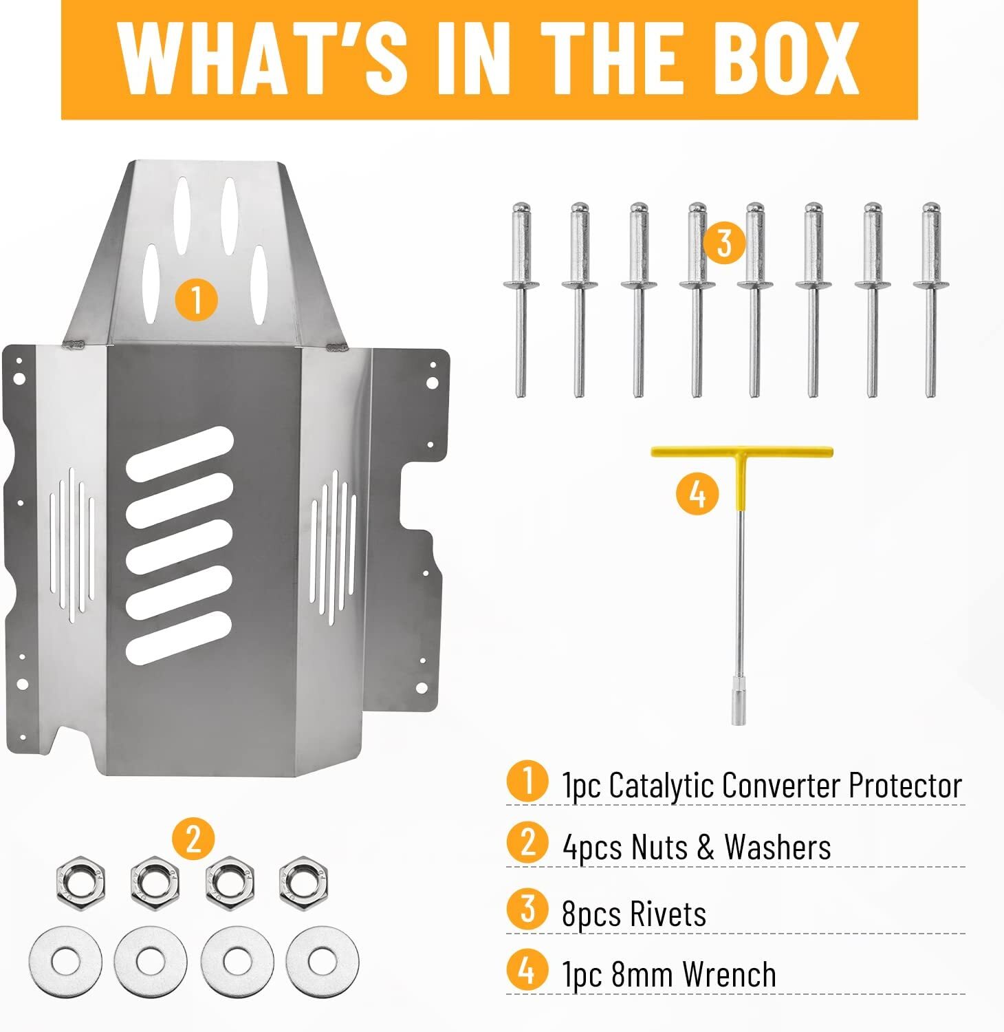 For 2015-2022 Mitsubishi Outlander Sport Catalytic Converter Anti Theft Shield