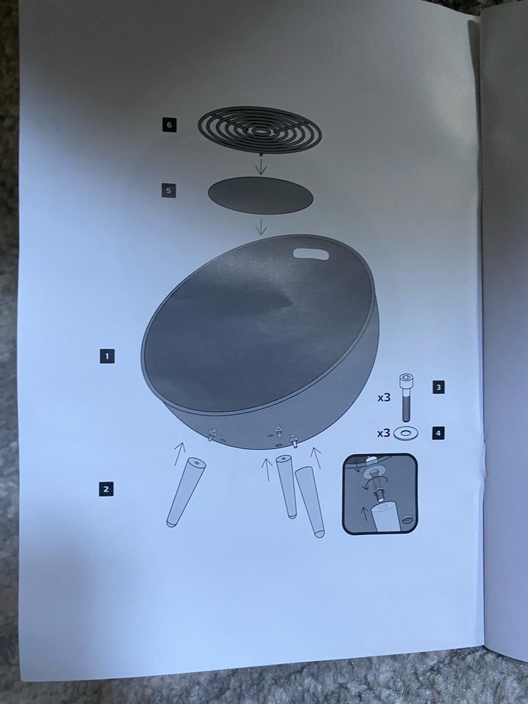 Eva Solo Fireglobe Fireplace Firepit -- Black Large