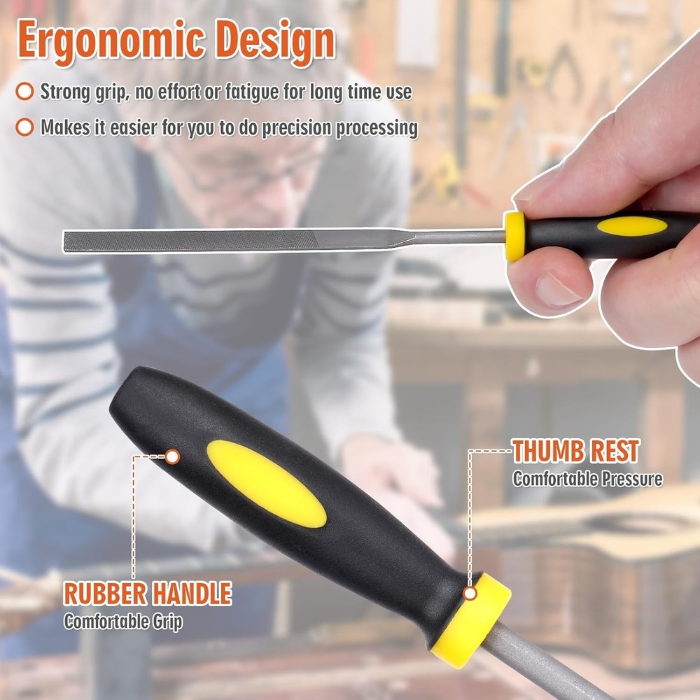 GUITAR Fret End Dressing File Set 2PCS Luthier Tool for Sharp Frets