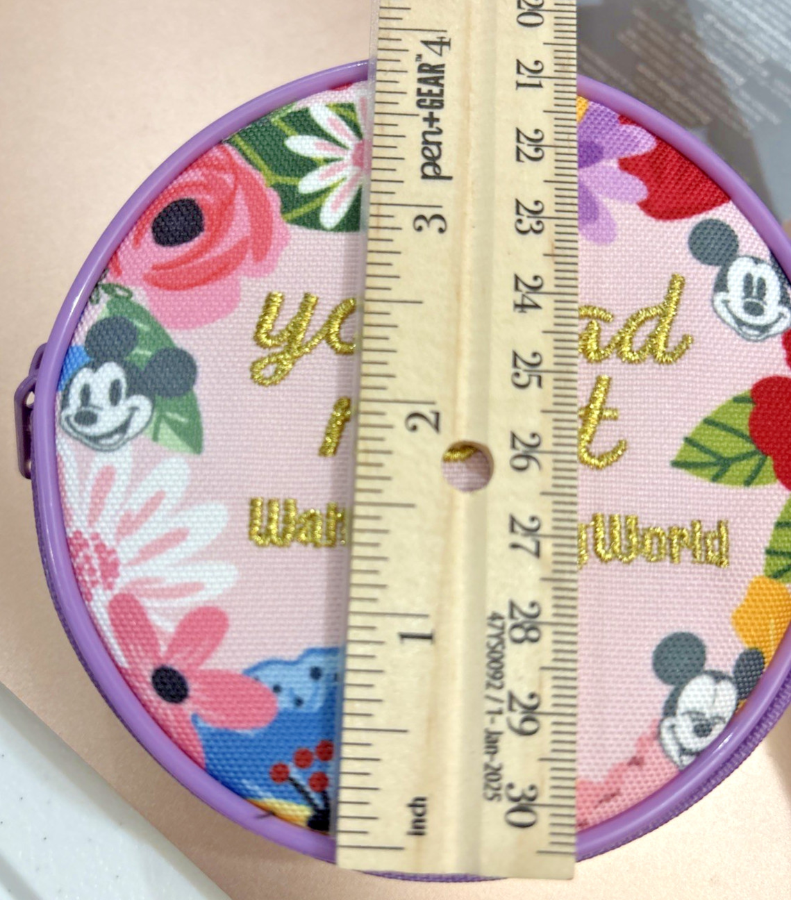 Disney Parks Purple Coin Purse Round You had me at Disney World Zippered New 🌟