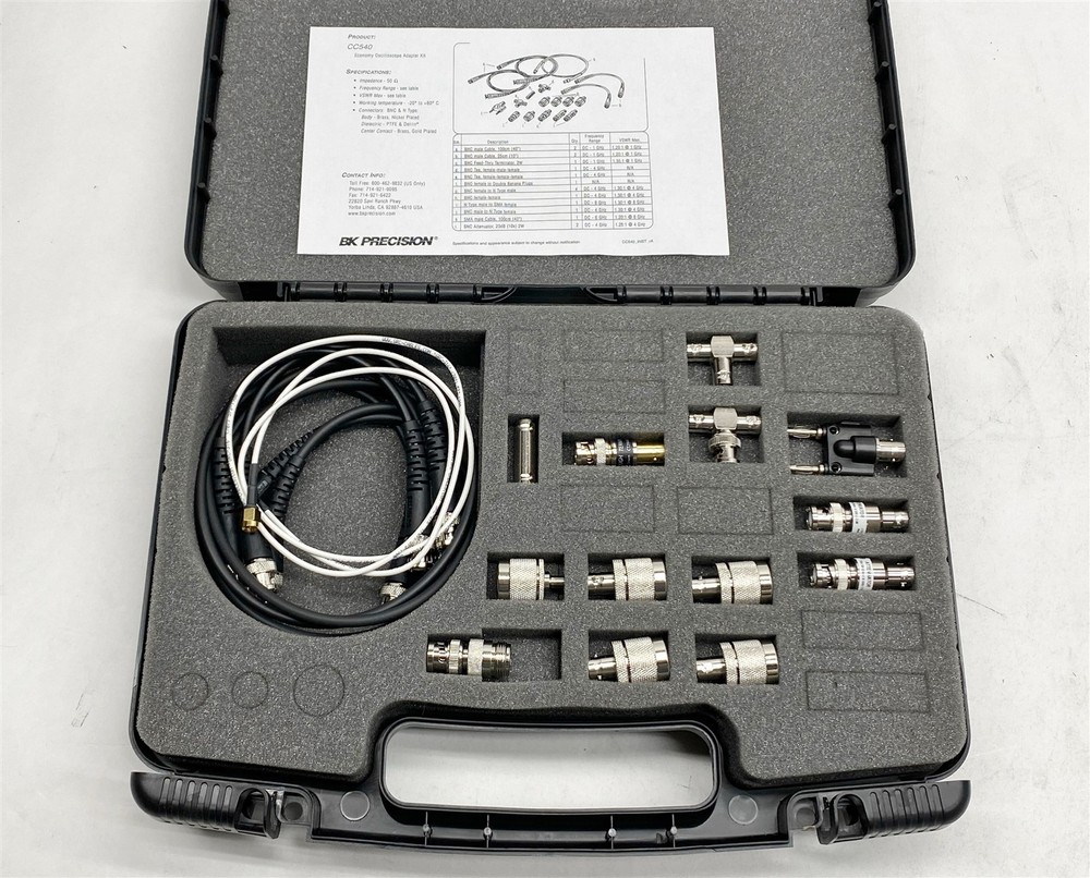B&K BK Precision CC540 General Purpose Oscilloscope Adapter Kit NEW