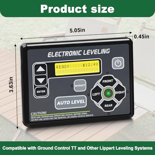 421484 RV Leveling System RV Control Panel with Automatic Level Adjustment