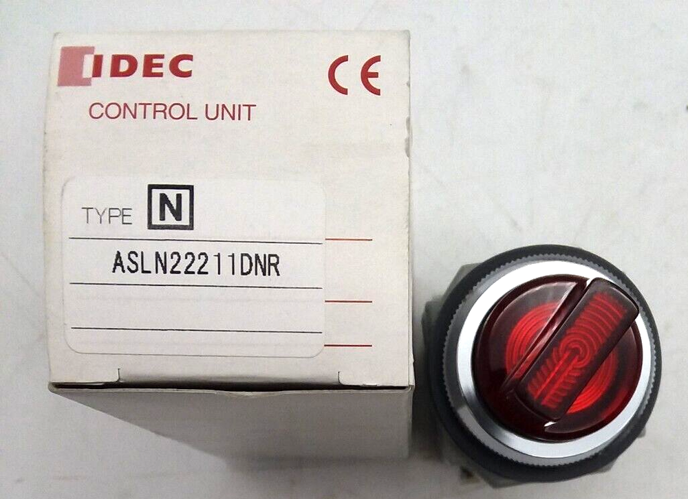 IDEC ASLN22211DNR Illuminated Red Selector Switch