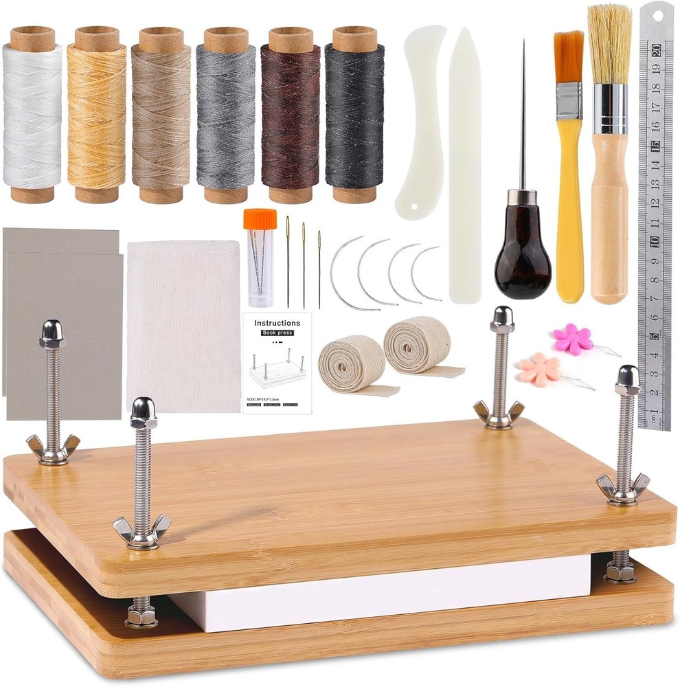 Book Binding Kits, Book Binding Press, 7.9”x11.6”, Books Making Kit Bookbindi...