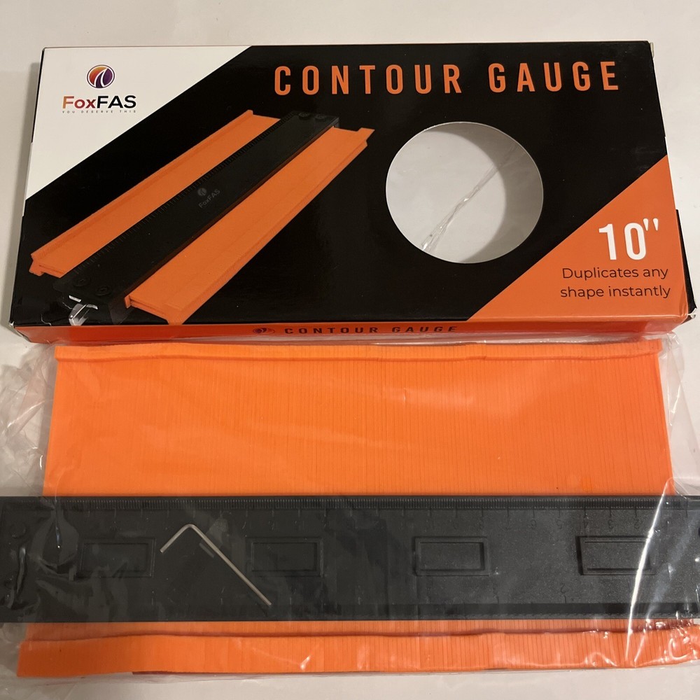 FOXFAS 10 Inch Contour Gauge Shape Duplicator w/ Adjustable Lock