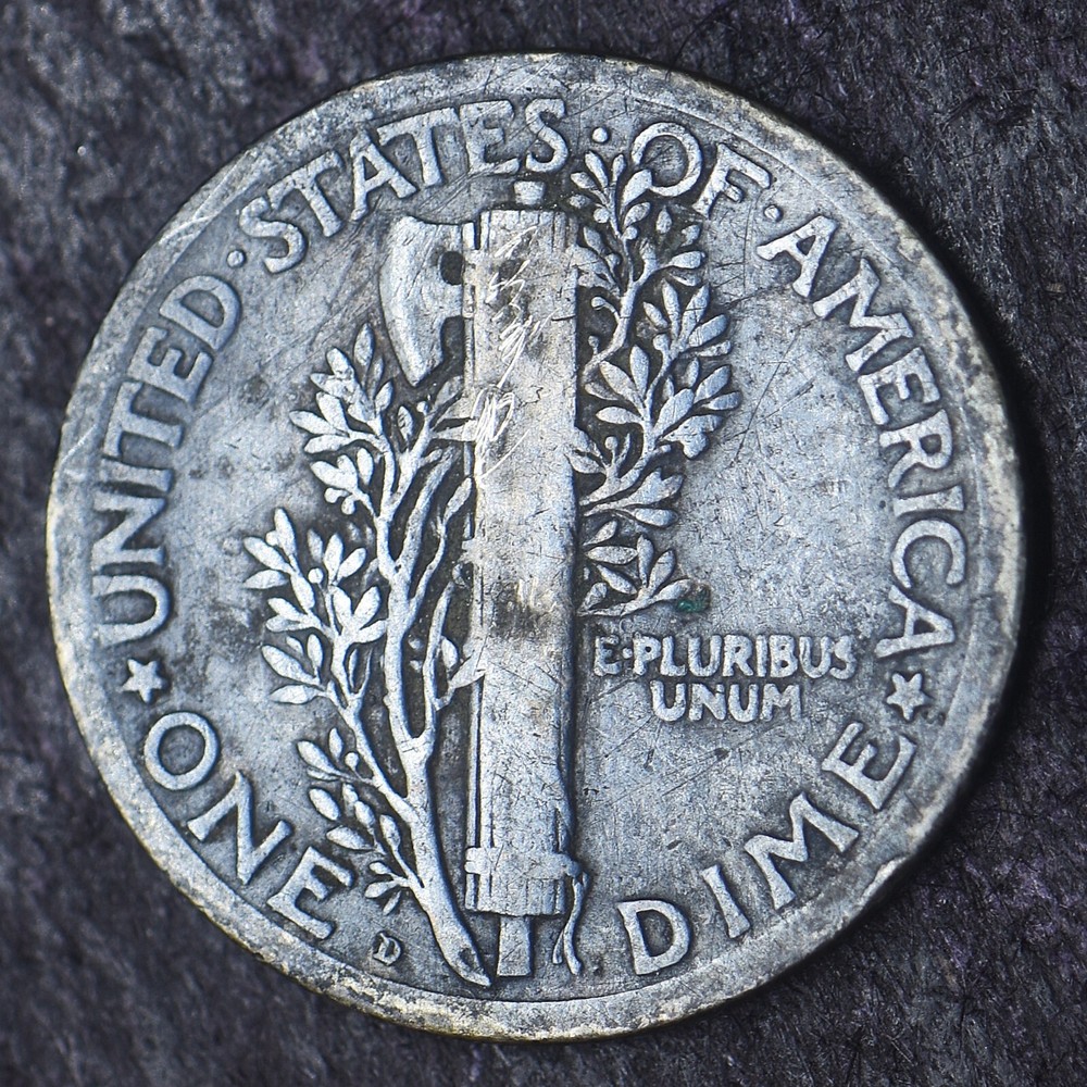 1918-D Mercury Silver Dime 10C - COINGIANTS -