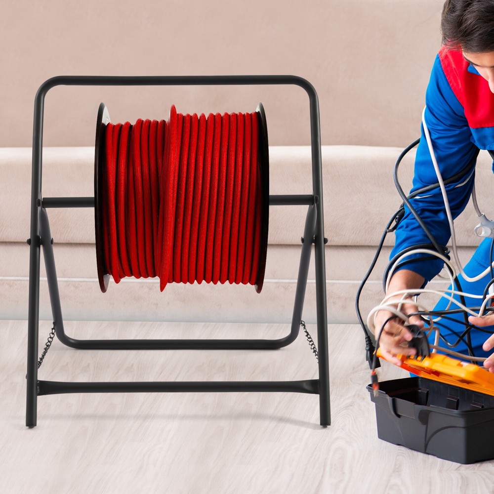 Foldable Wire Spool Rack Cable Caddy Wire Spool Dispenser Cable Holder HeavyDuty
