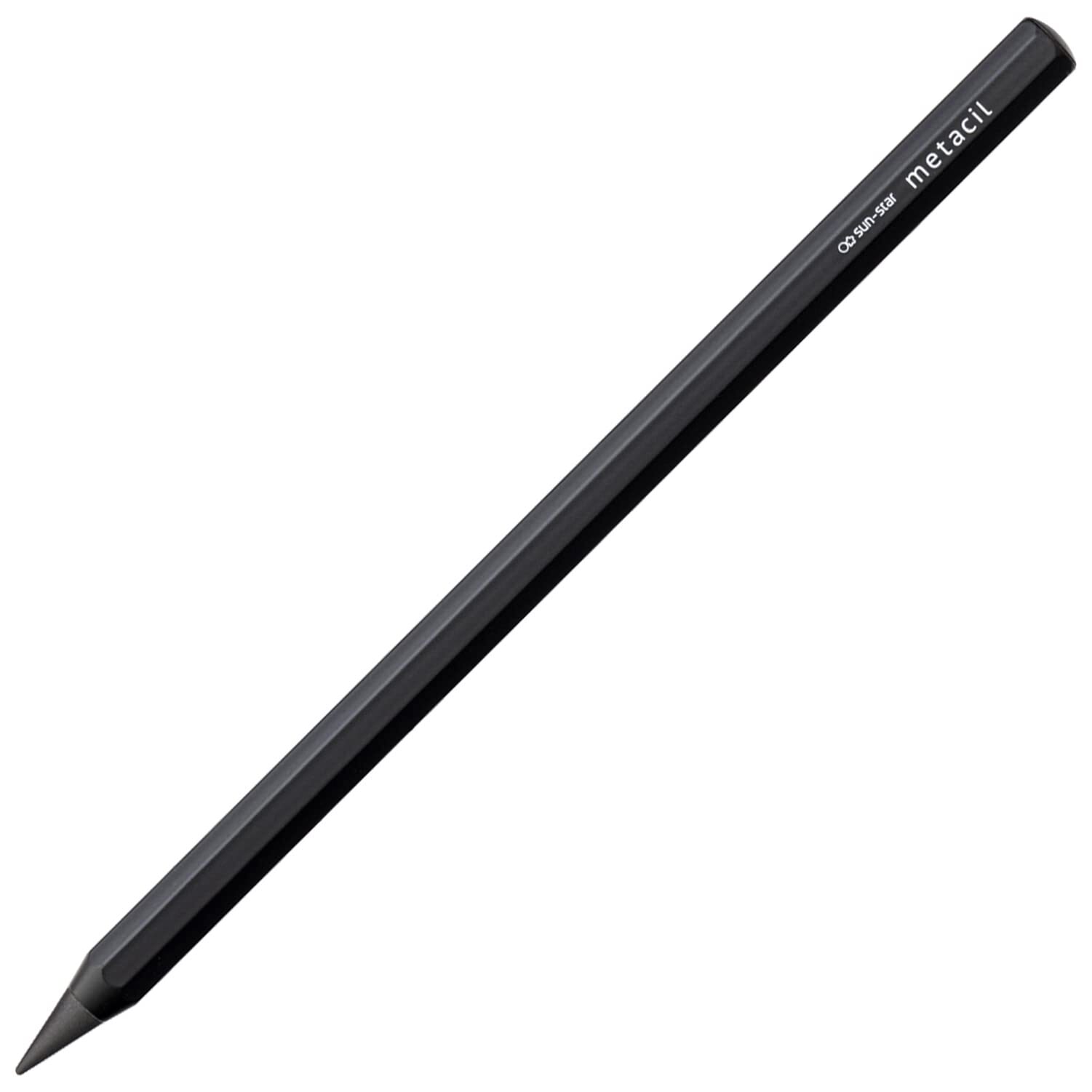 SUN-STAR Stylish Metal Pencil Metacil Pencils Black 2H #4