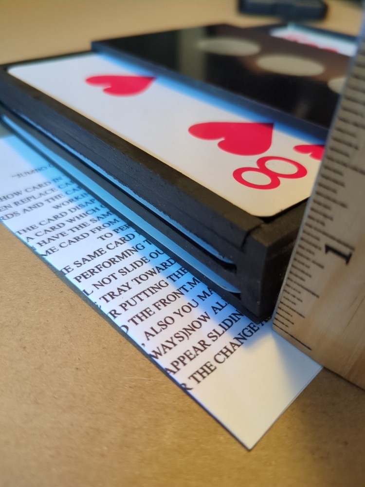 Jumbo Quick Change Card Tray Magic Trick