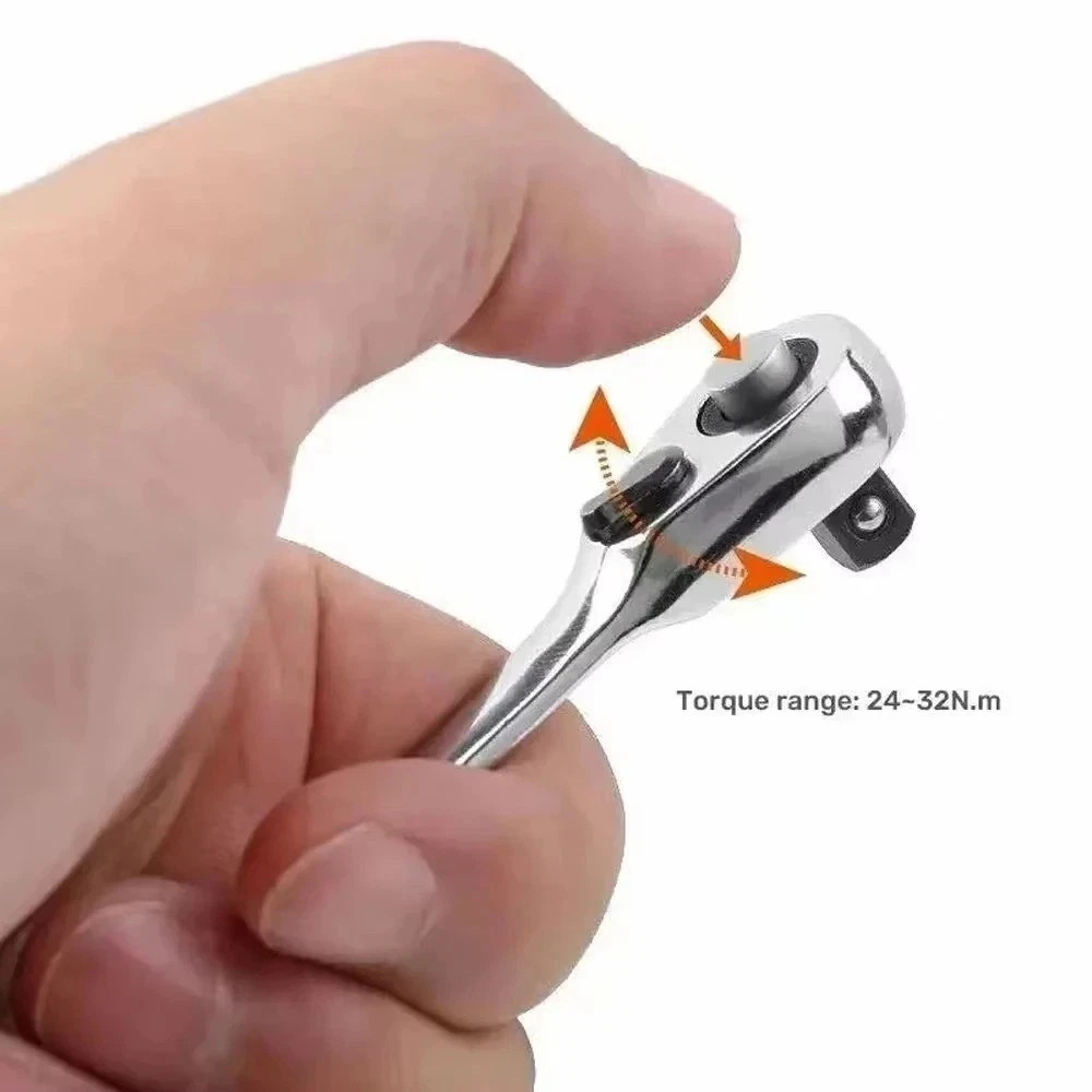1/4" Mini Double-Ended Quick Socket Ratchet Wrench Rod Screwdriver Bit Tools *