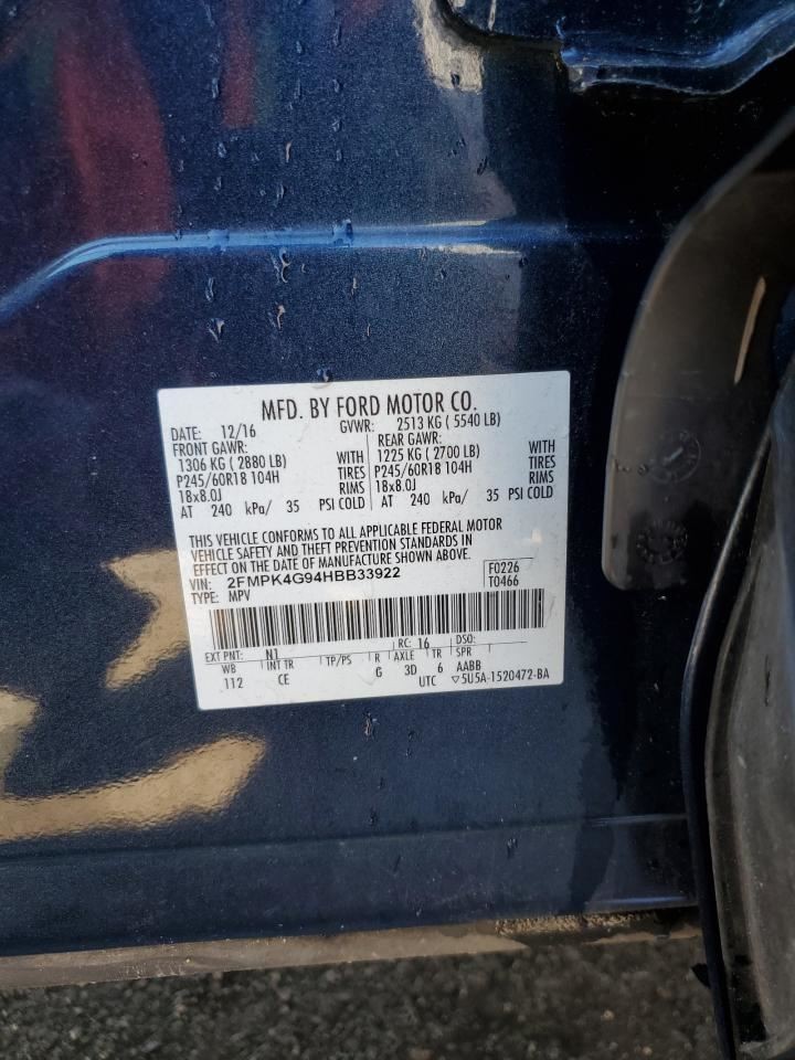 Driver Left Front Window Regulator Fits 15-24 EDGE 4915815