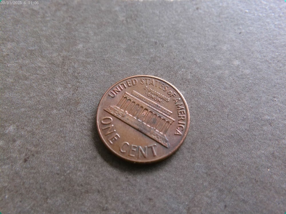 1972 Penny with rotated die error, good condition