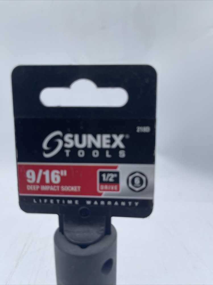 Sunex Tools 218D 1/2" Drive Deep 9/16" Impact Socket