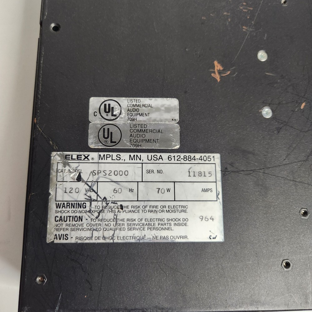 Telex Audiocom SPS2000A & US2000A Intercom Console