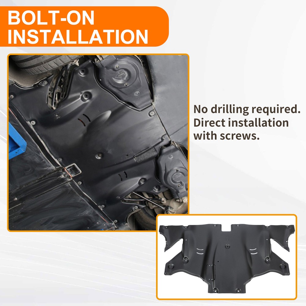 Front & Rear Skid Plate For 2017-2024 Tesla Model 3 & Y Engine Guard Under Cover