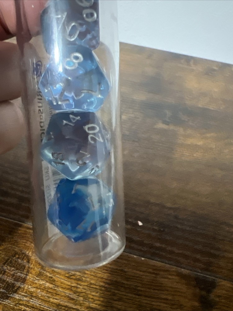 Sirius Dice Poly Set - Translucent Polyroller (8) New