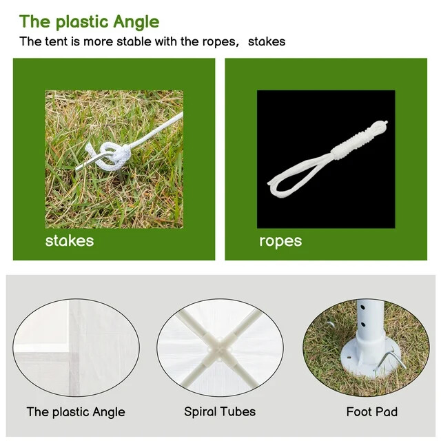 10'x30' Canopy Party Wedding Tent Outdoor Gazebo Pavilion Heavy Duty/Spiral Tube