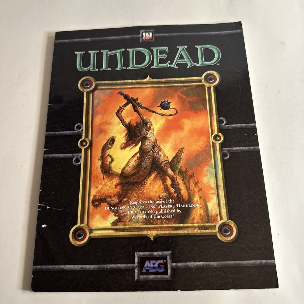 Dungeons and Dragons Undead Sourcebook d20 System RPG